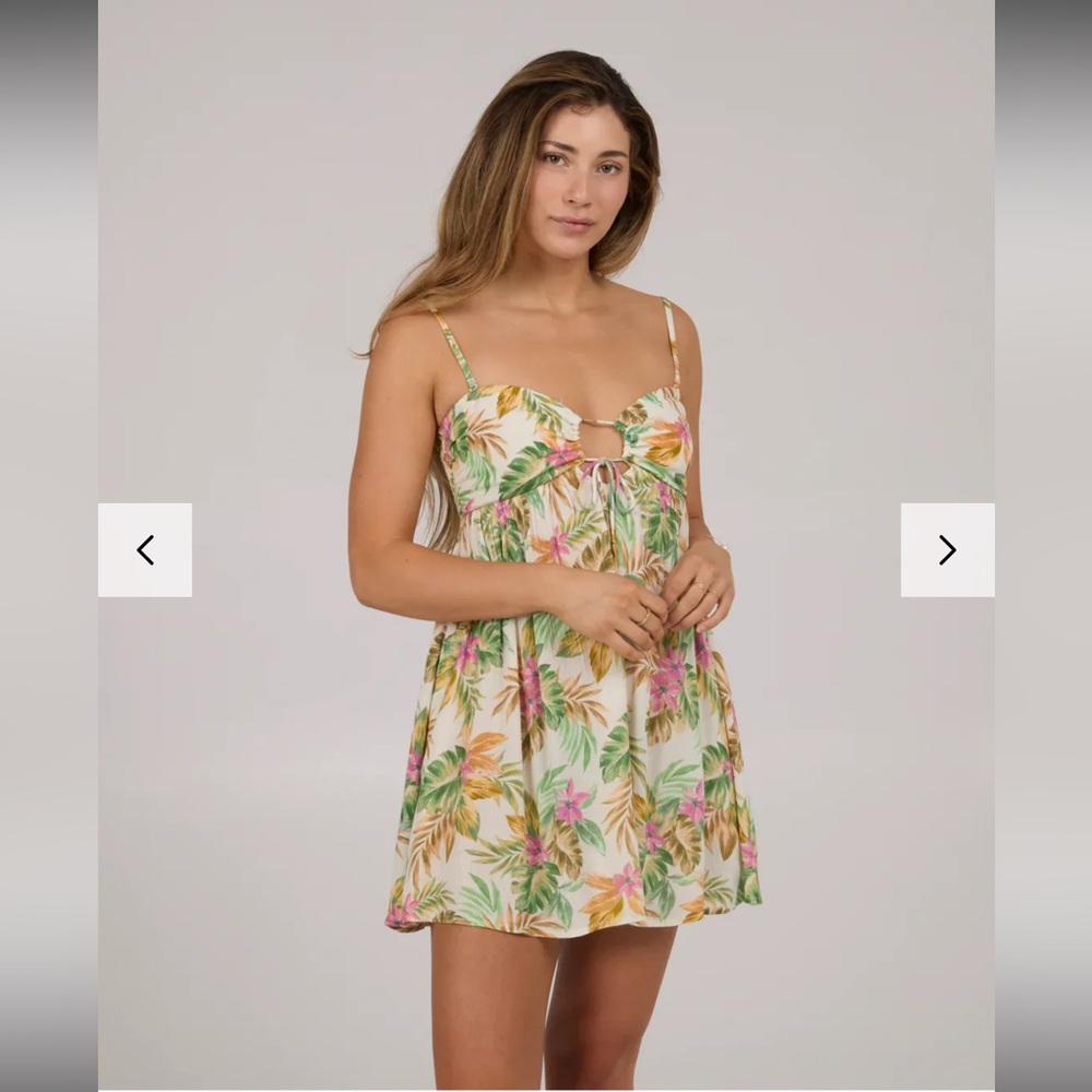 Tropical Floral Mini Dress
